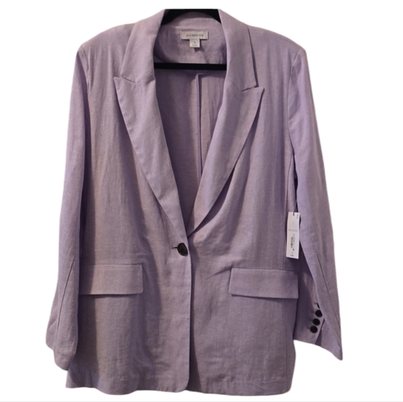 LIZ CLAIBORNE BRAND WOMEN'S PLUS SIZE LAVENDER BLAZER SIZE 16 - Picture 1 of 16